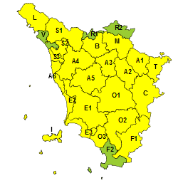 Maltempo, codice giallo per vento fino alle ore 20 di mercoledì 22 aprile