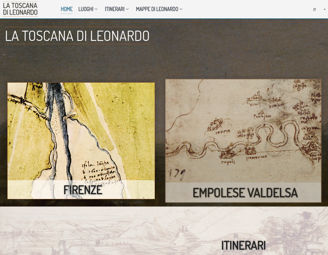 Cinquecentenario della morte di Leonardo, in un sito web le tracce del genio in trentuno comuni toscani