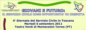 Servizio civile, il 6 settembre a Montecatini Terme la 4a giornata toscana