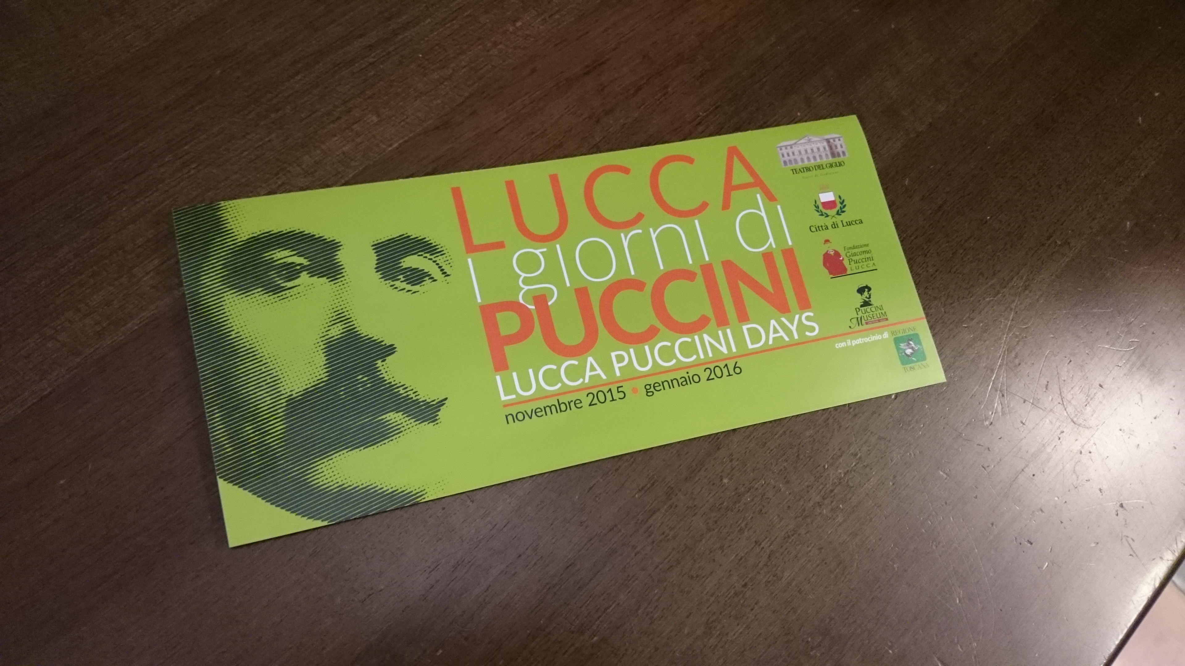 Lucca Puccini Days, fino a gennaio 2017 opere, sinfonica e musical