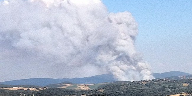 Nuovi incendi ad Asciano, Bagno a Ripoli e lungo la ferrovia a Figline
