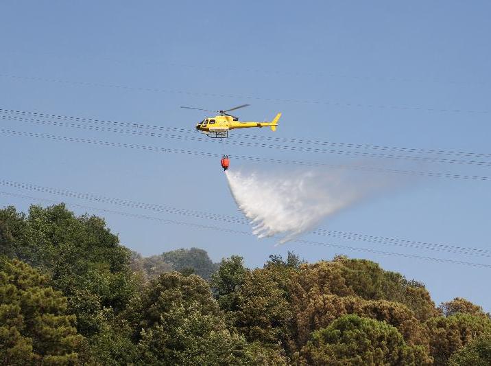 Incendi: fiamme nei boschi di Altopascio (Lucca), in azione 3 elicotteri, in arrivo Canadair