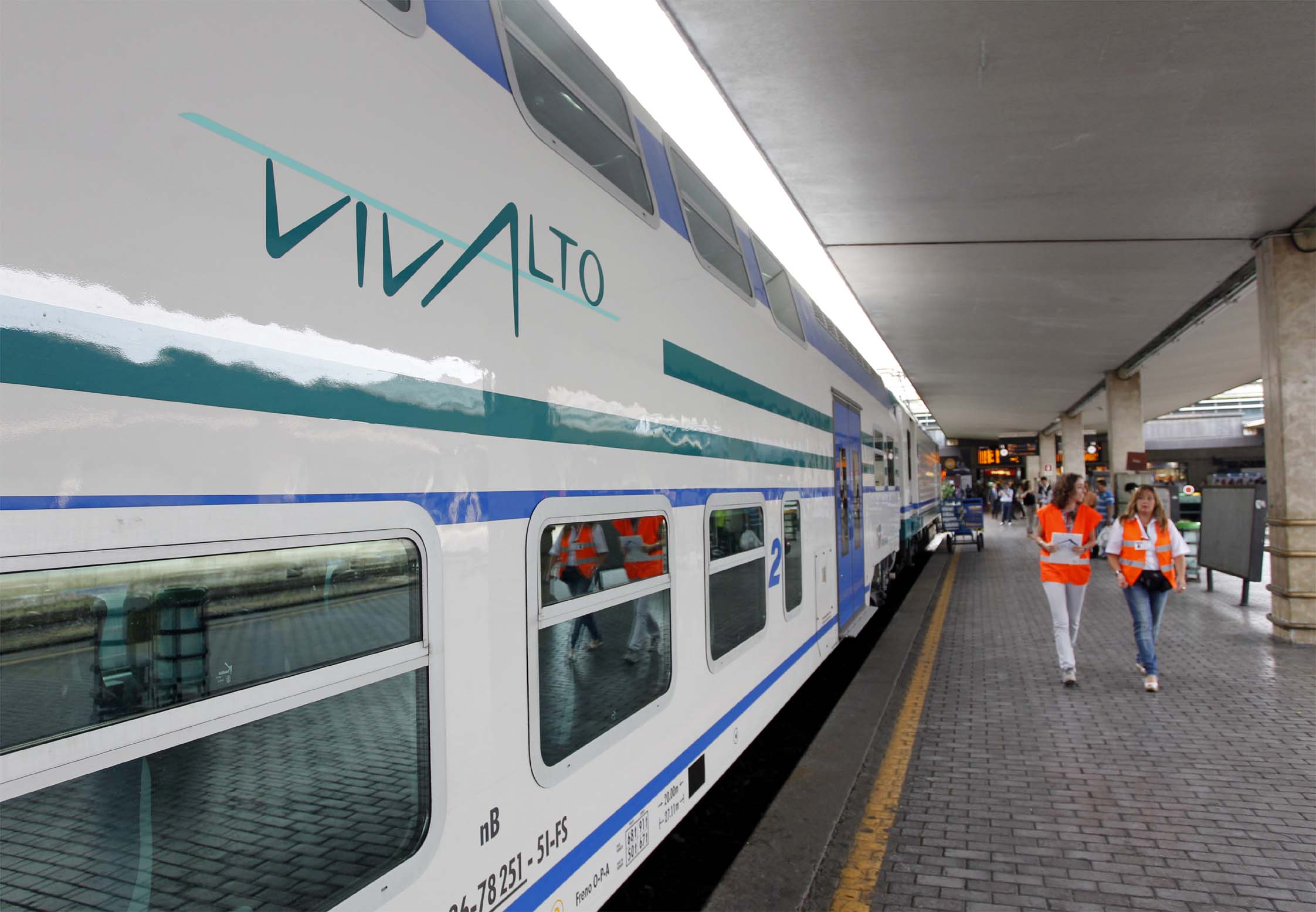 Ceccarelli all'inaugurazione del nuovo Vivalto.