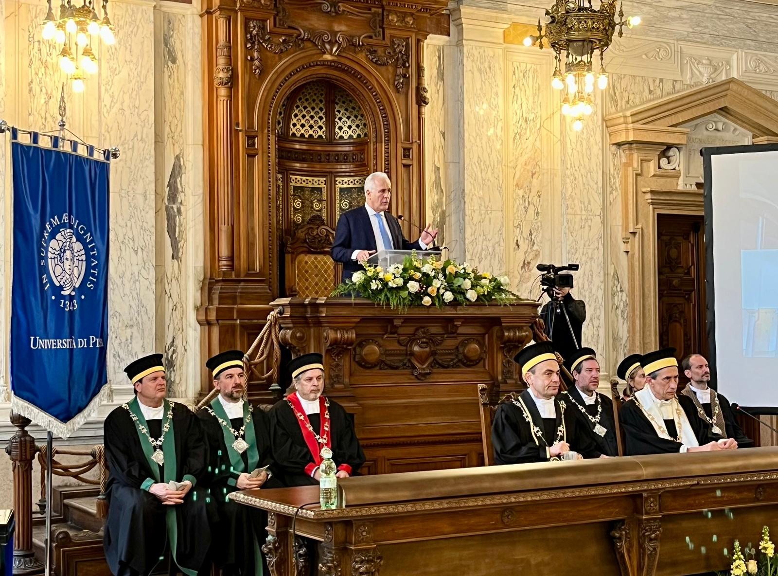 UniPi inaugura l'anno accademico, Giani: “Grande storia di rapporto col territorio”