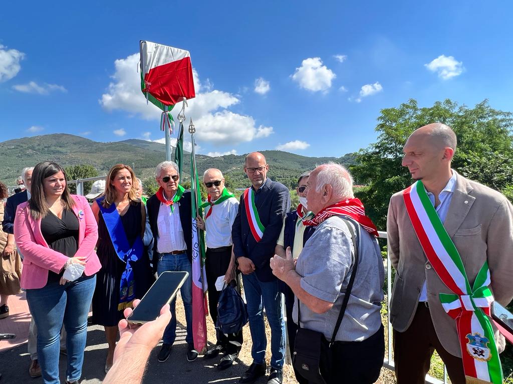 Nardini all’intitolazione del ponte a Enrico Del Guasta, partigiano e vittima di Marcinelle