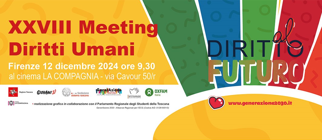 Meeting dei Diritti Umani, il 12 dicembre la XXVIII edizione per il “Diritto al futuro”
