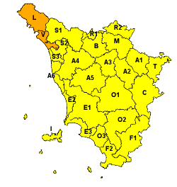 Allerta meteo, attesi temporali e vento forte in tutta la Toscana