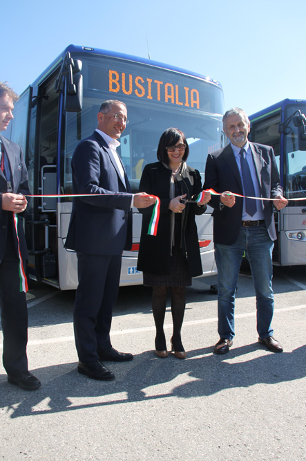 Tpl, Busitalia presenta 6 nuovi autobus per la Valtiberina