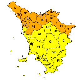 Allerta arancione su nord-ovest e Appennino, fino alla mezzanotte di domenica