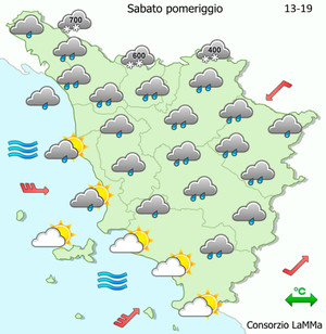 Meteo, la Soup proroga il codice giallo fino alle 20 di oggi