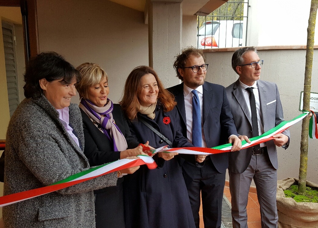 Stefania Saccardi inaugura l'asilo nido di Careggi