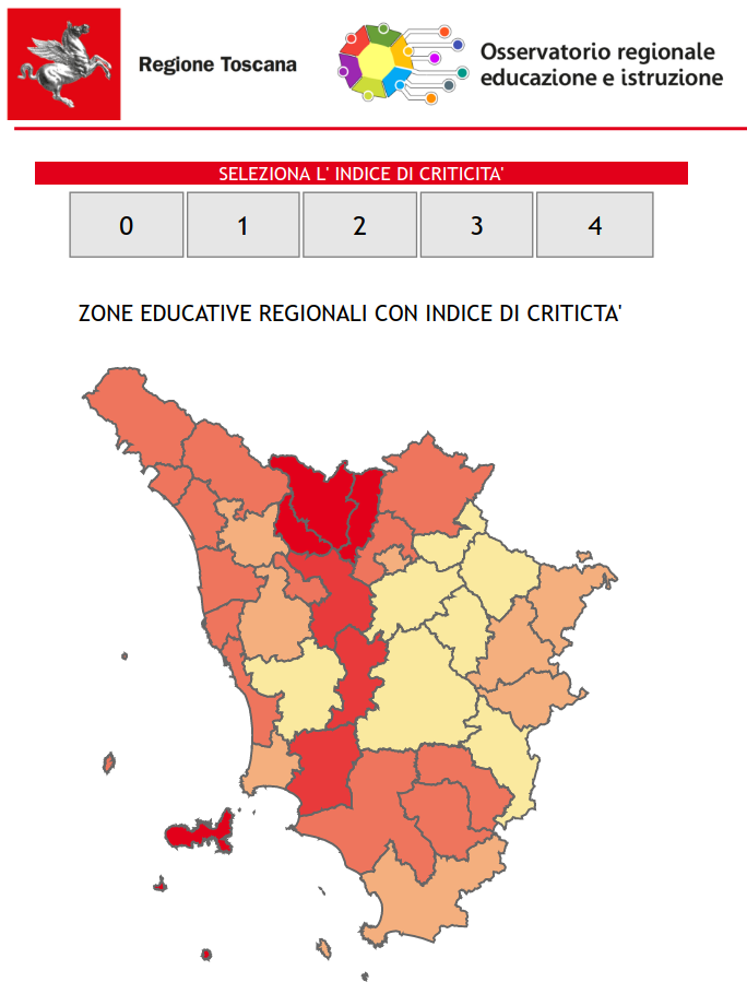 Uno sguardo sulla scuola. Tutti i numeri, zona per zona, della Toscana