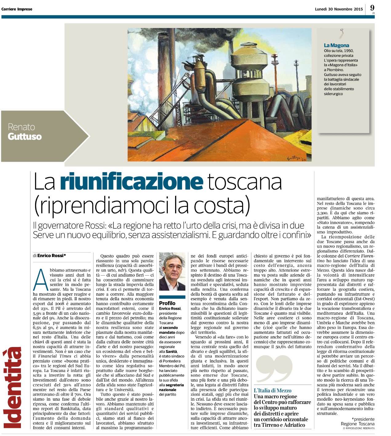 La riunificazione toscana (riprendiamoci la costa)