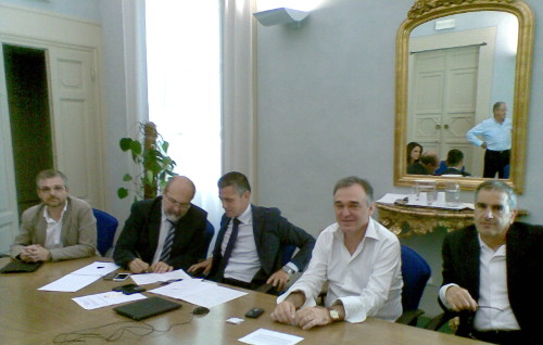 Siena Capitale della cultura, incontro tra Enrico Rossi, Valentini e Bezzini