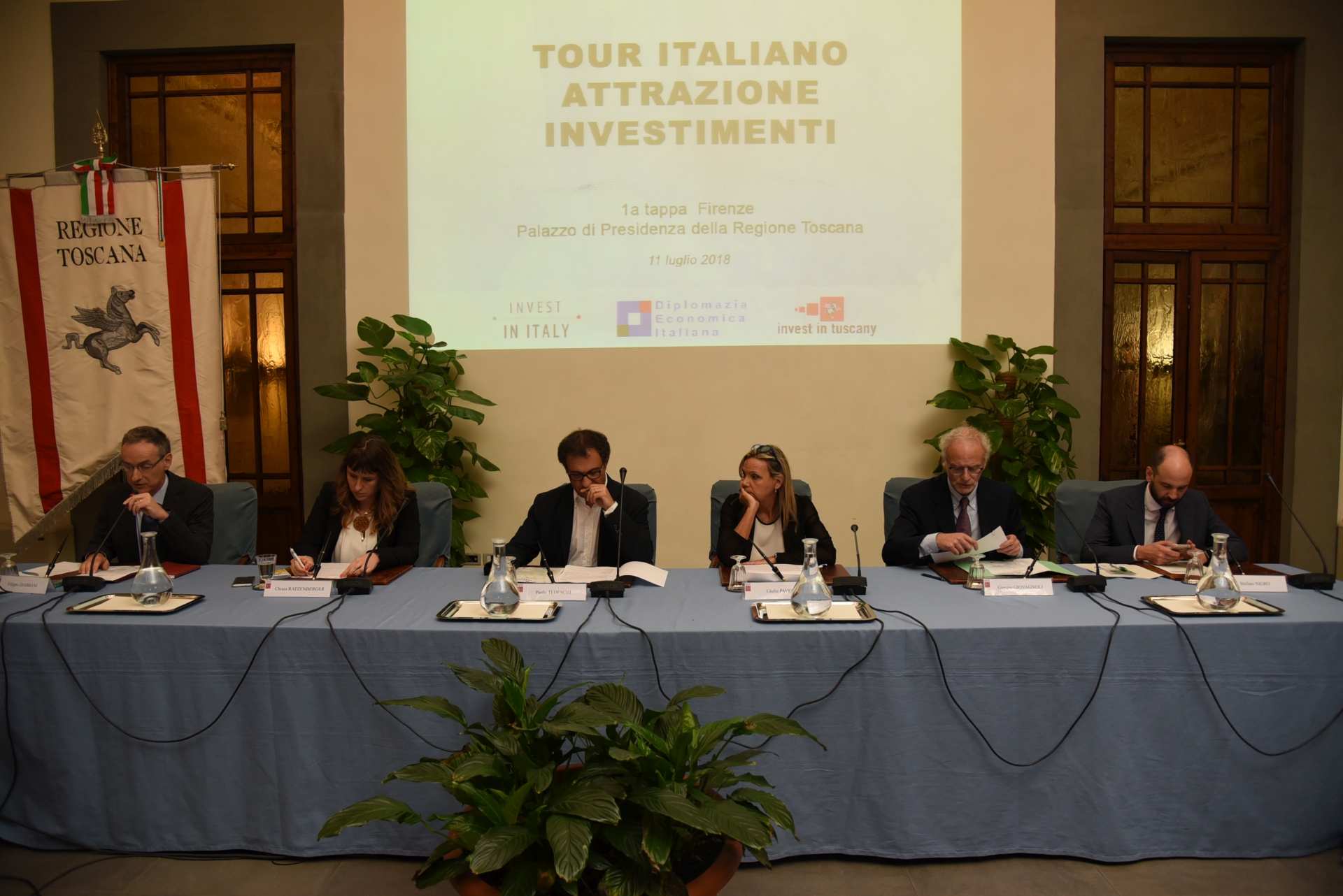Attrazione investimenti, oggi a Firenze prima tappa Tour Italiano