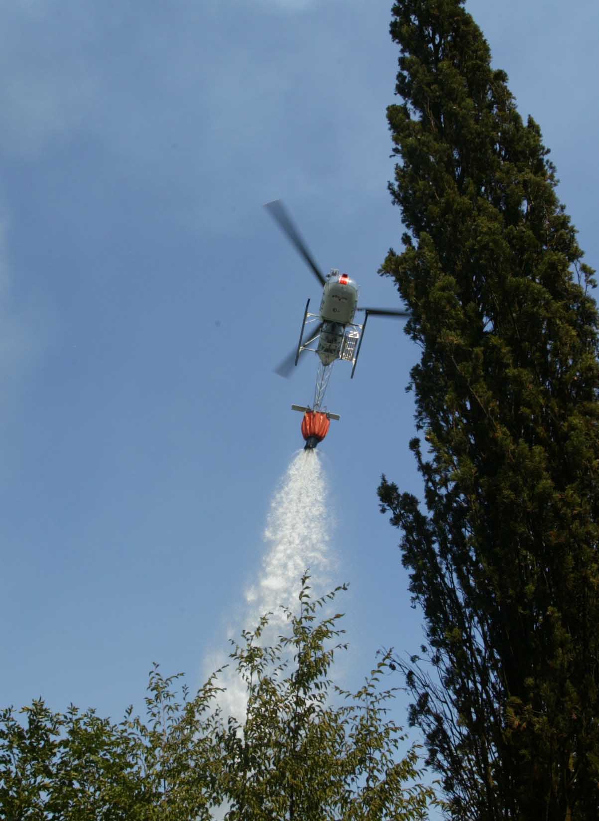 Incendio in località Pulica, nel comune di Montelupo Fiorentino