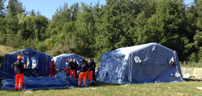 Terremoto Centro Italia, a regime i campi della Toscana