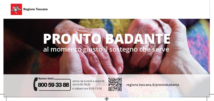 Pronto Badante regionale, 9.000 telefonate al numero verde nei primi cinque mesi