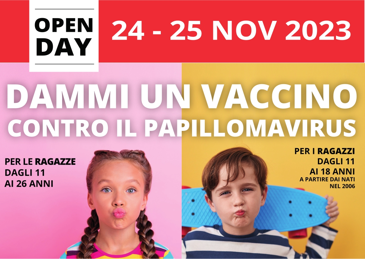 Papilloma virus, due giorni per vaccinarsi: il 24 e 25 novembre