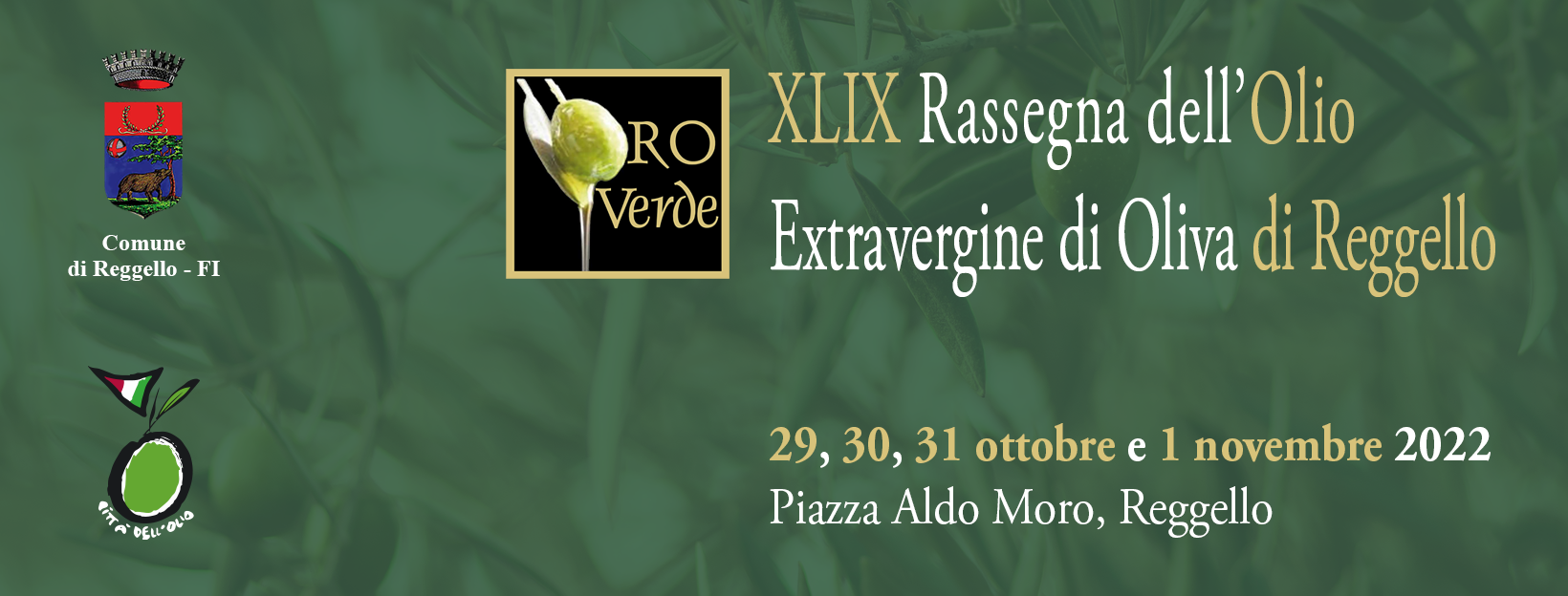 Rassegna olio extravergine Reggello, lunedì 24 ottobre la presentazione