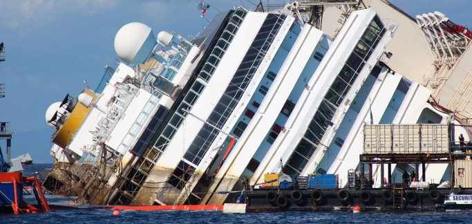 Concordia, le immagini del primo giorno